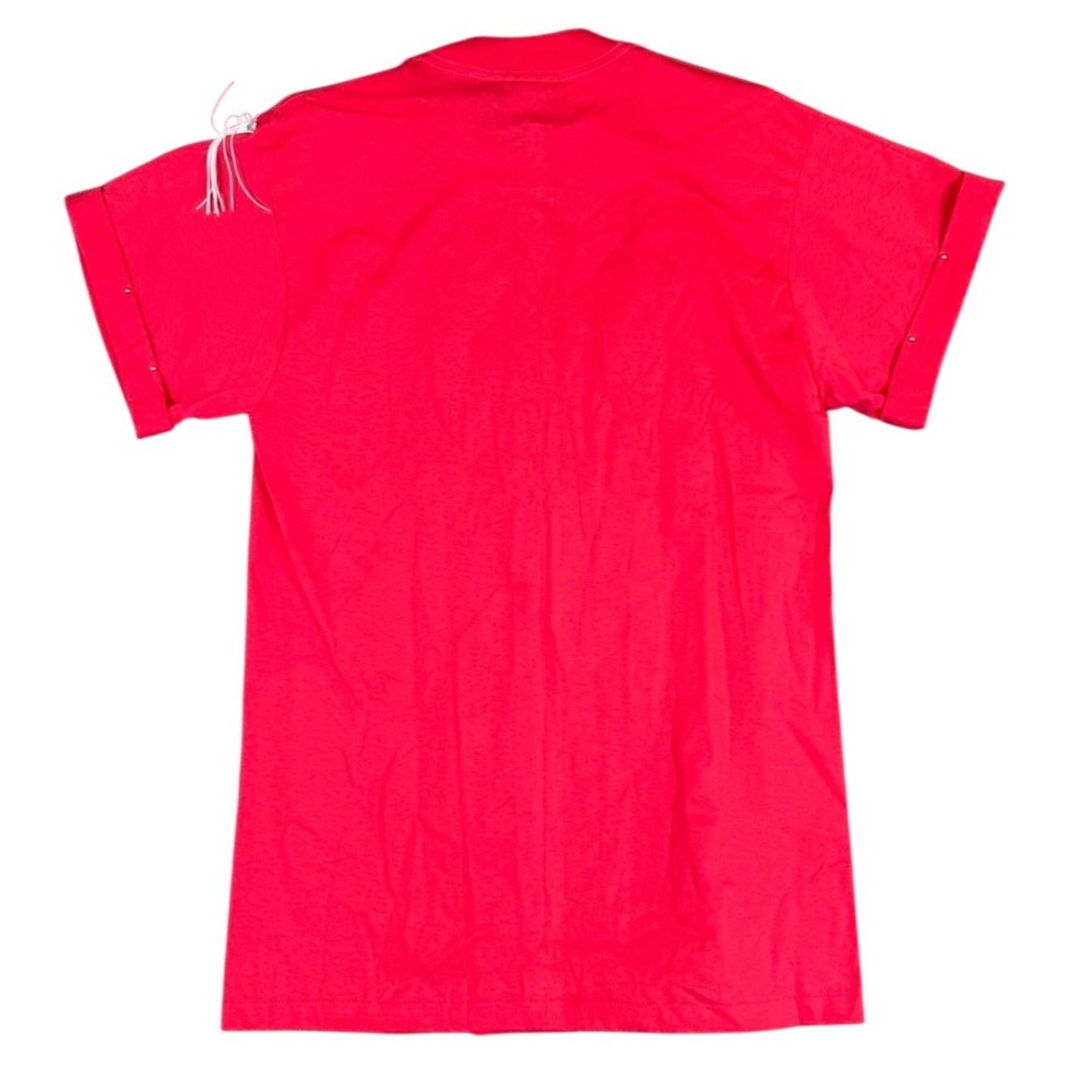 Vintage NWT 1992 Southwestern Fashion Red Fringe Concho Studded T-Shirt Large - Picture 2 of 13